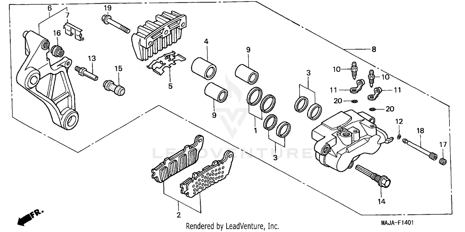 REAR BRAKE CALIPER (2)