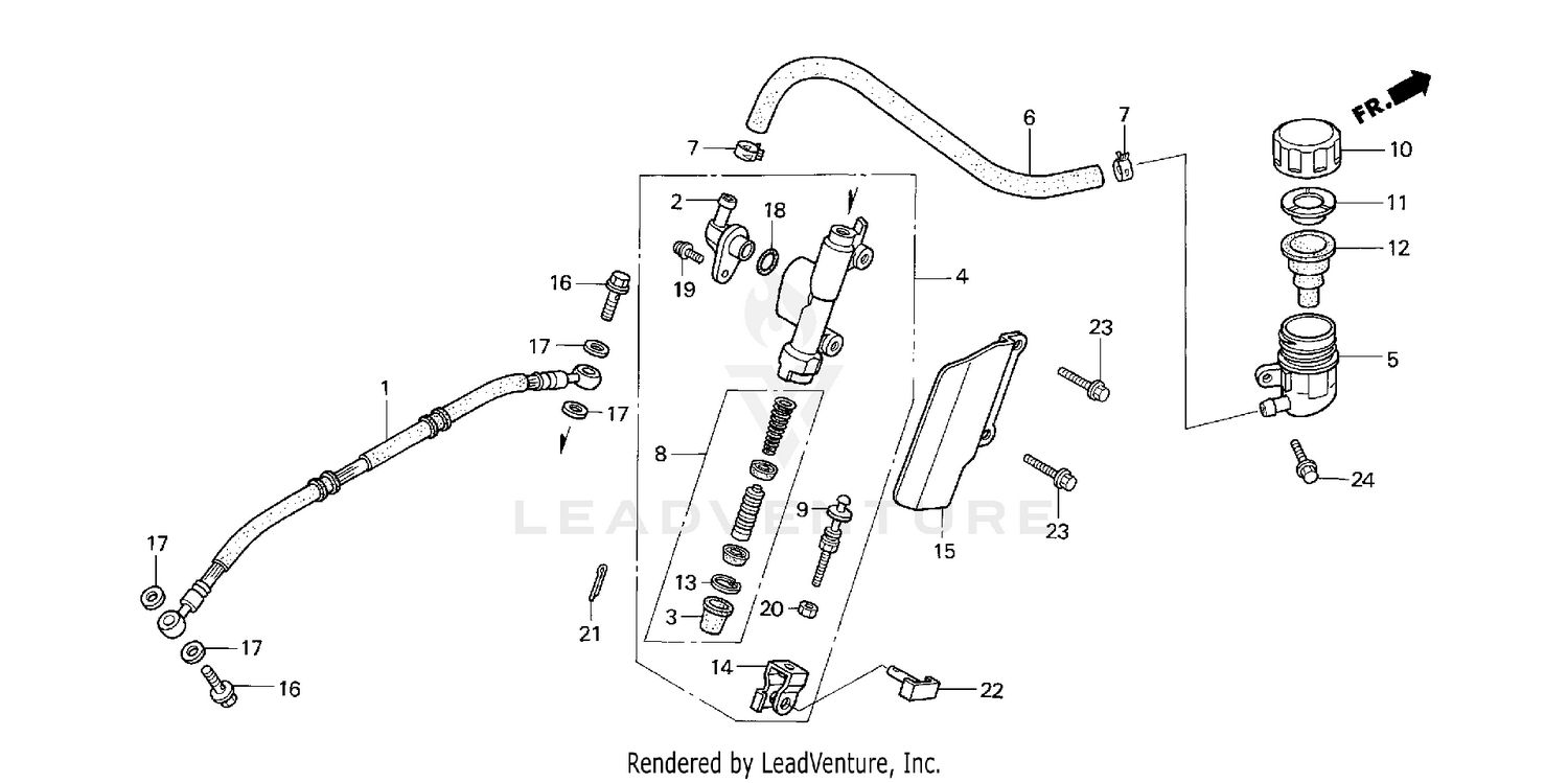 REAR BRAKE MASTER CYLINDER
