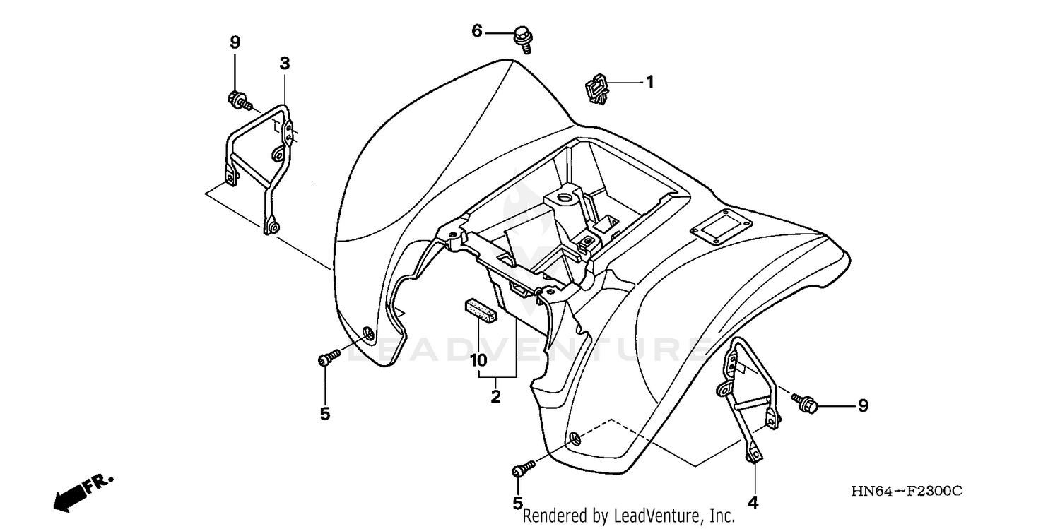 REAR FENDER ('01-'05)