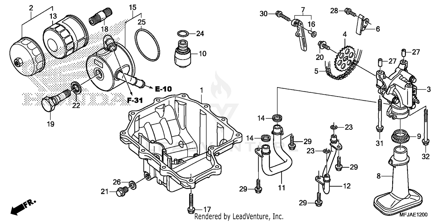 OIL PAN + OIL PUMP