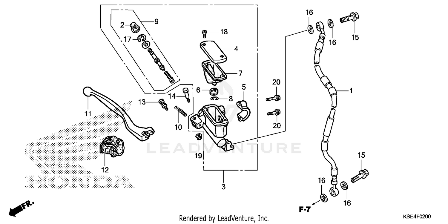 FRONT BRAKE MASTER CYLINDER