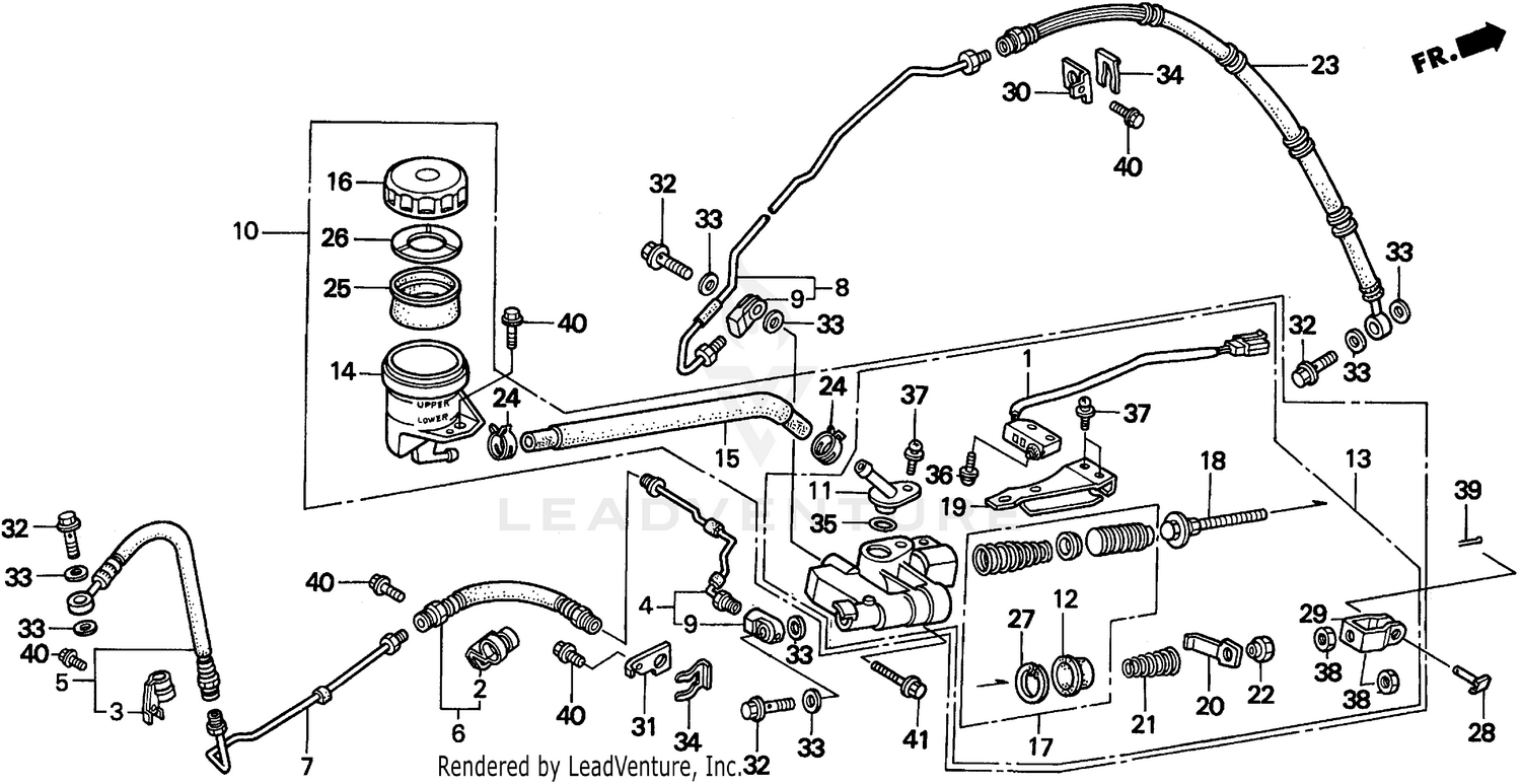 REAR BRAKE MASTER CYLINDER