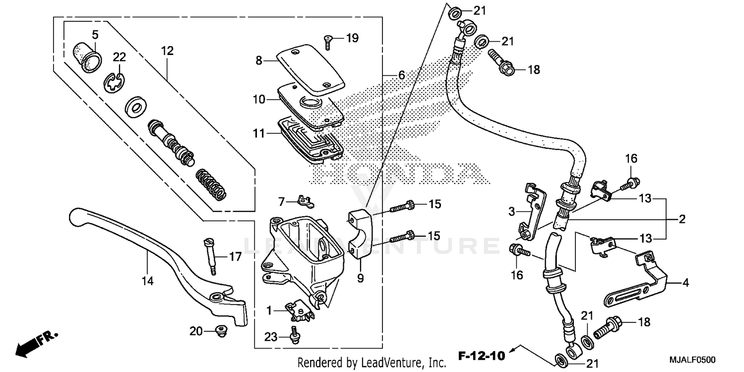 FRONT BRAKE MASTER       CYLINDER (1)