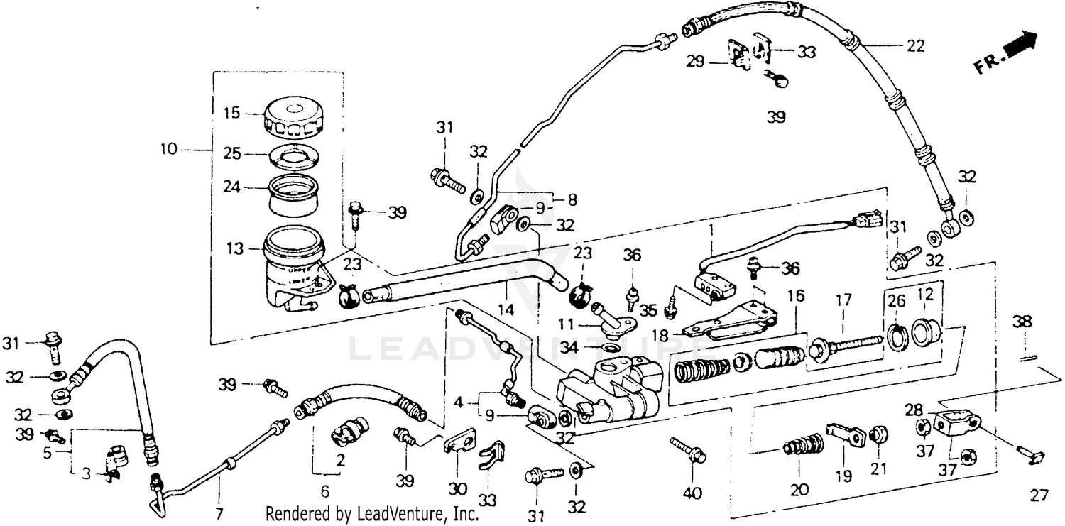 REAR BRAKE MASTER CYLINDER