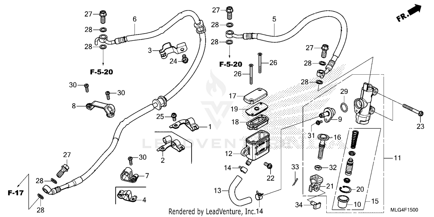 REAR BRAKE MASTER        CYLINDER
