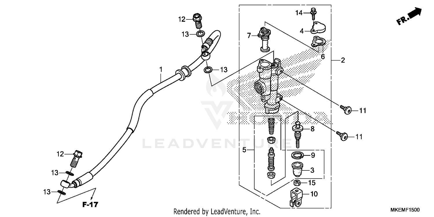 REAR BRAKE MASTER        CYLINDER
