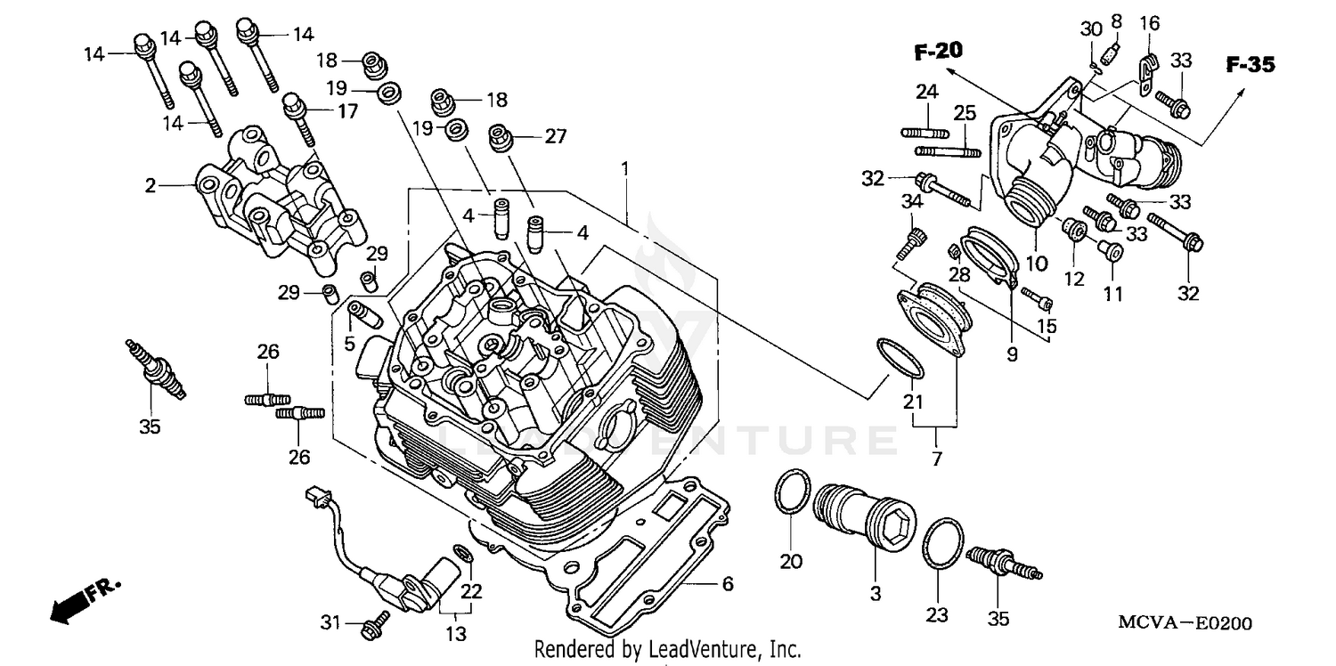 FRONT CYLINDER HEAD