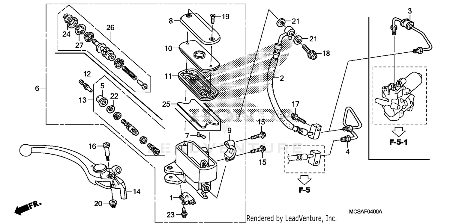 FRONT BRAKE MASTER CYLINDER
