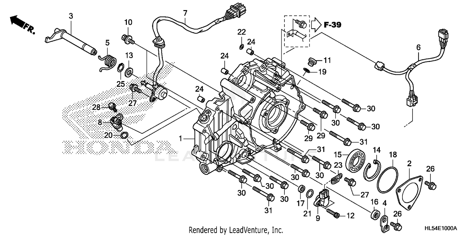 REAR CRANKCASE COVER