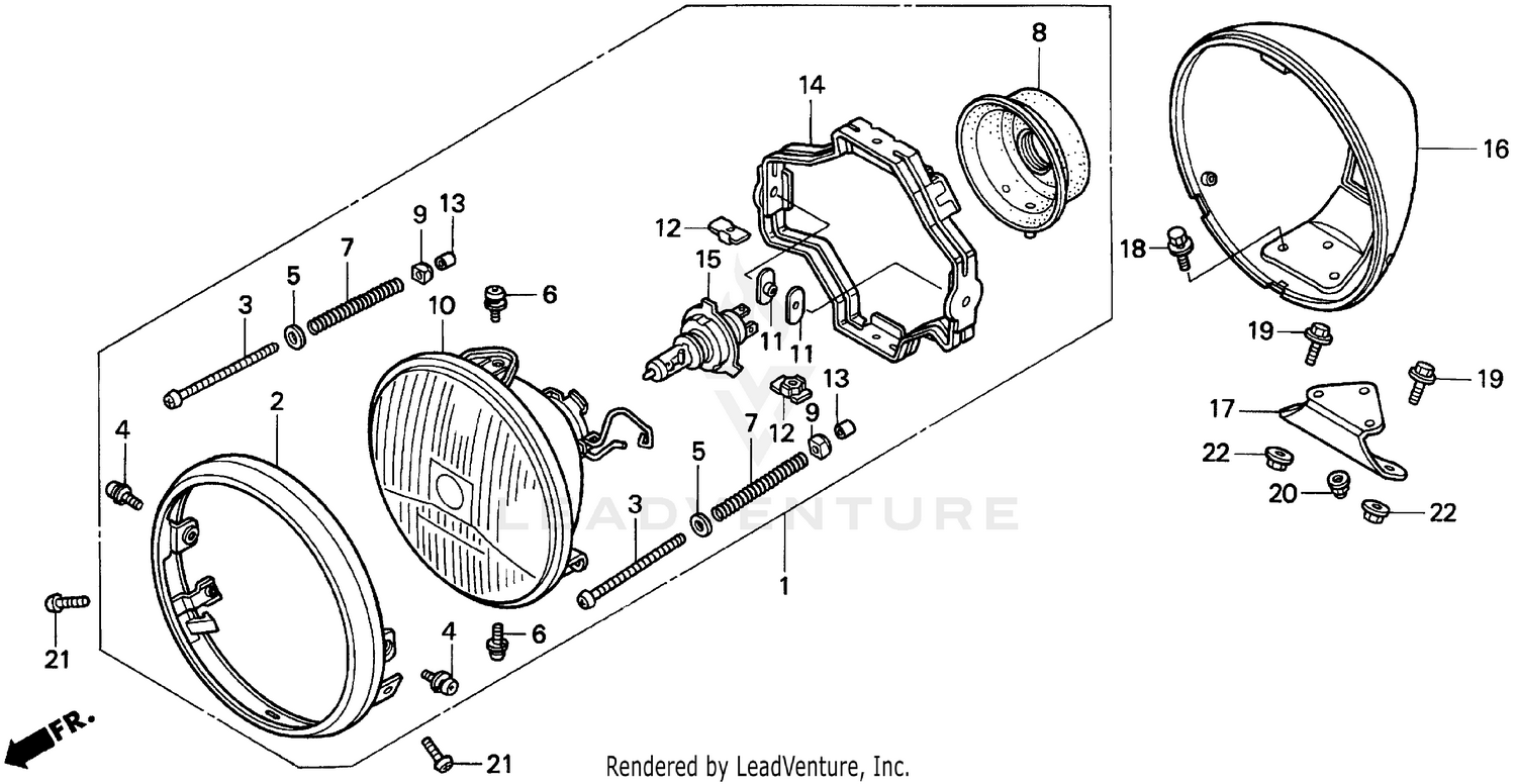 VT1100C2HEADLIGHT 95-97