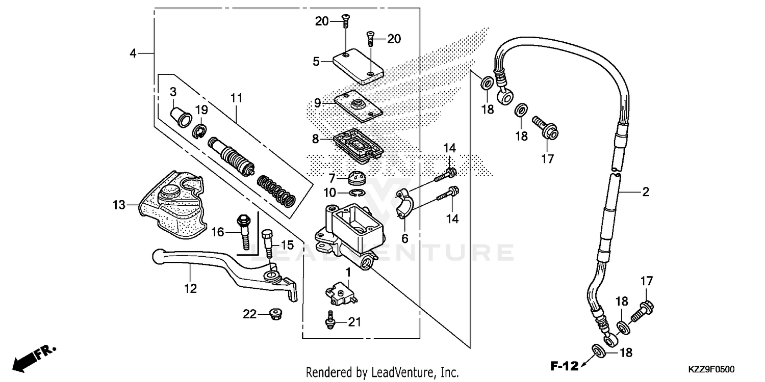 FRONT BRAKE MASTER       CYLINDER (1)