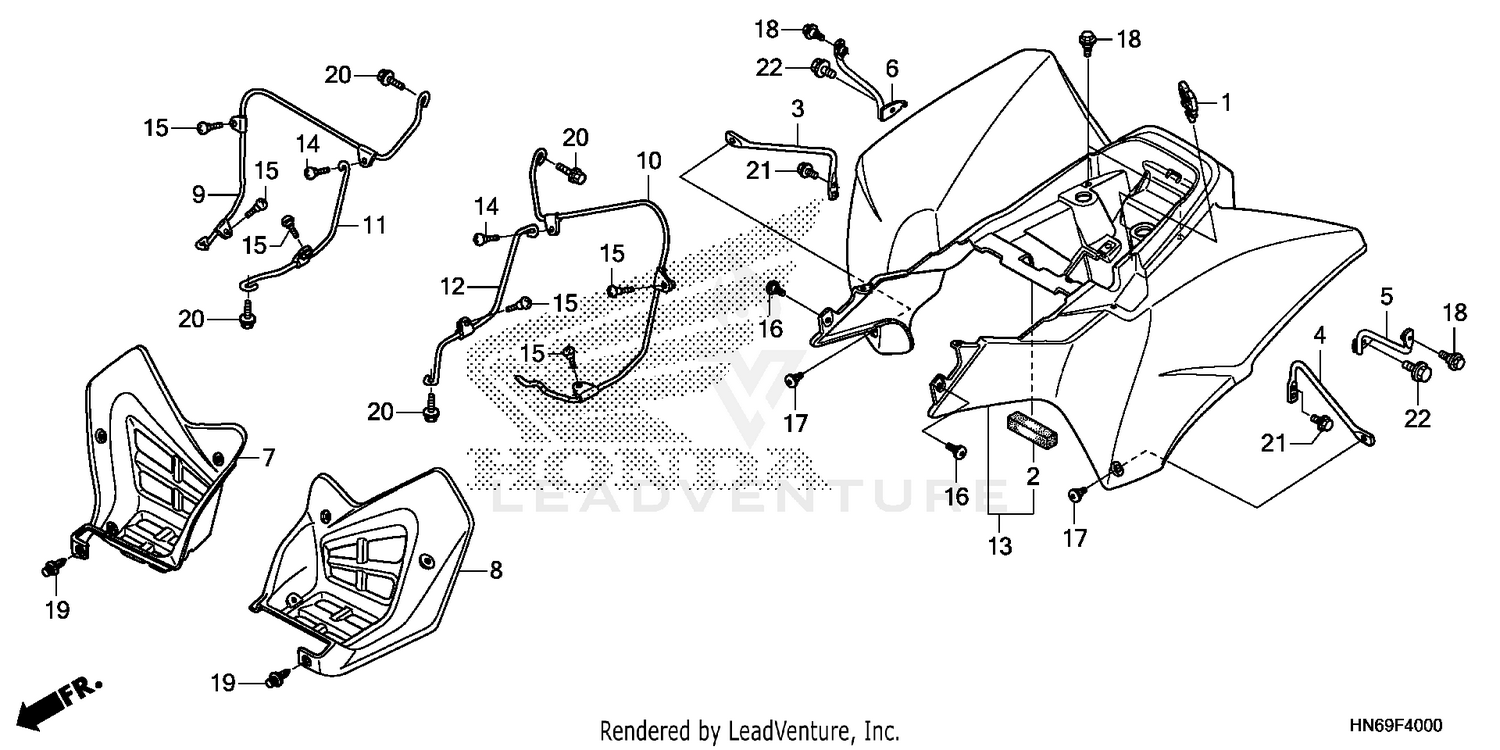 REAR FENDER@SPLASH GUARD