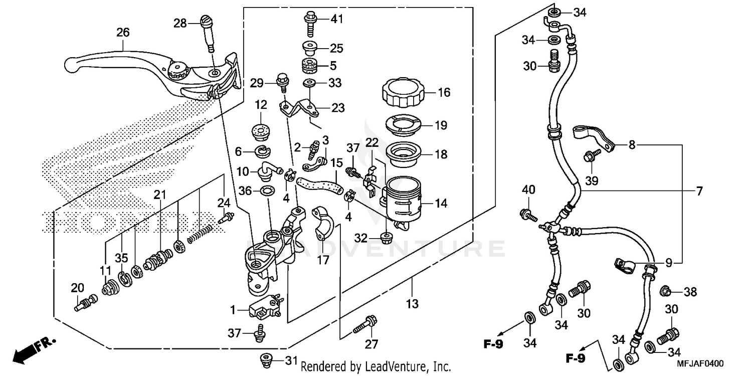 FRONT BRAKE MASTER CYLINDER (CBR600RR)