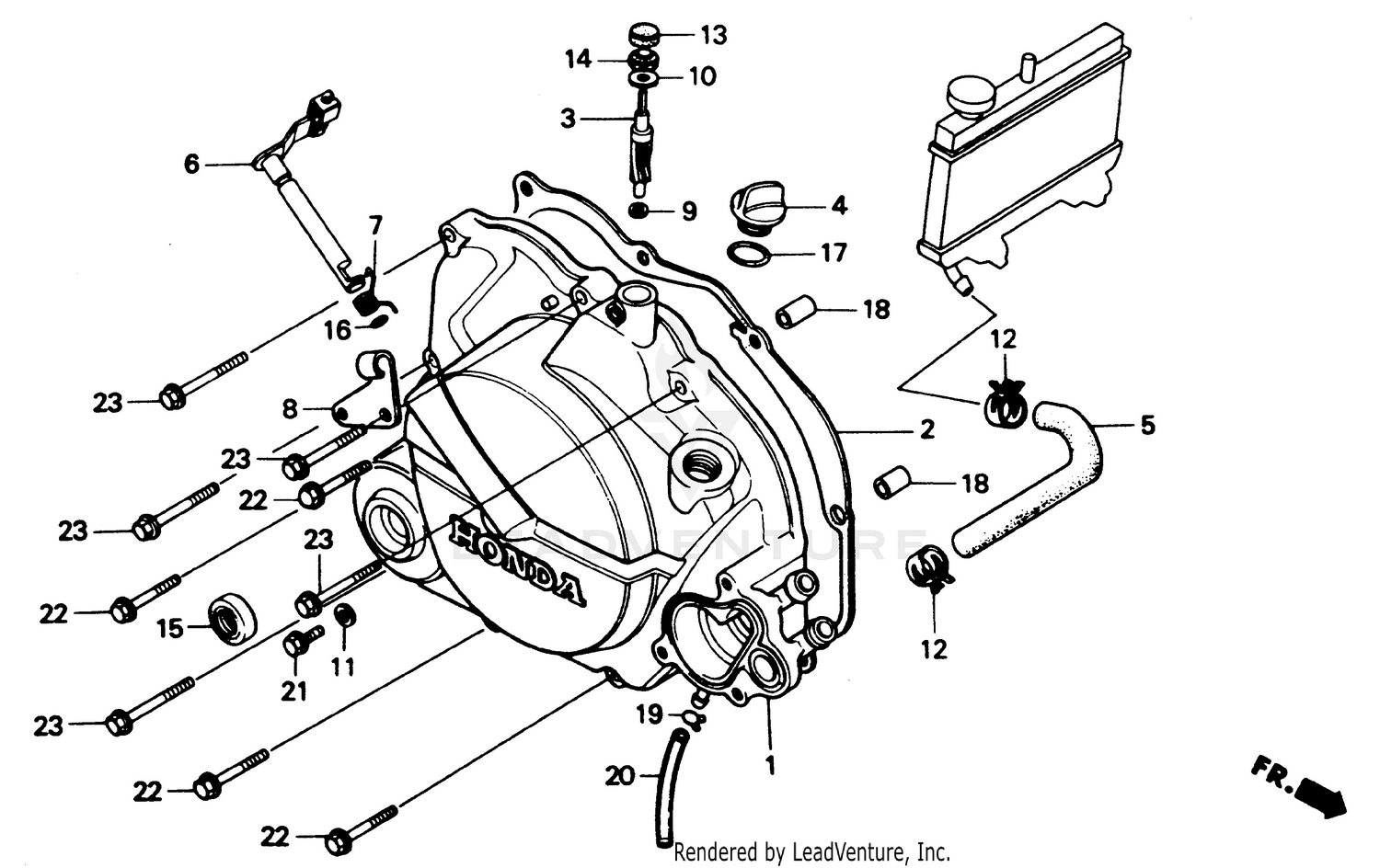RIGHT CRANKCASE COVER