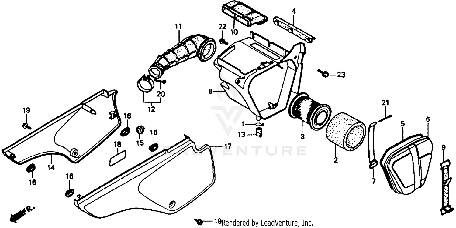 AIR CLEANER + SIDE COVERS