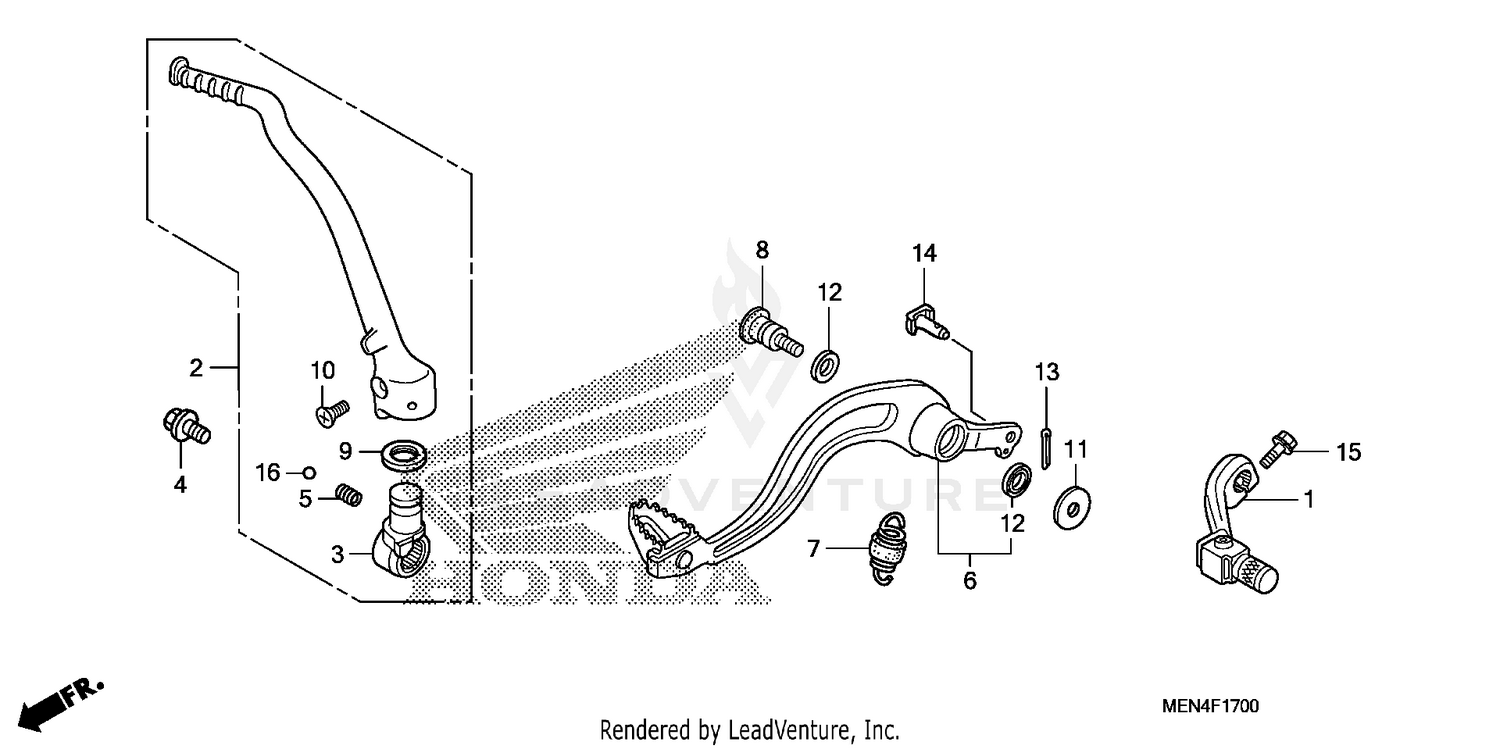 PEDAL@KICK STARTER ARM