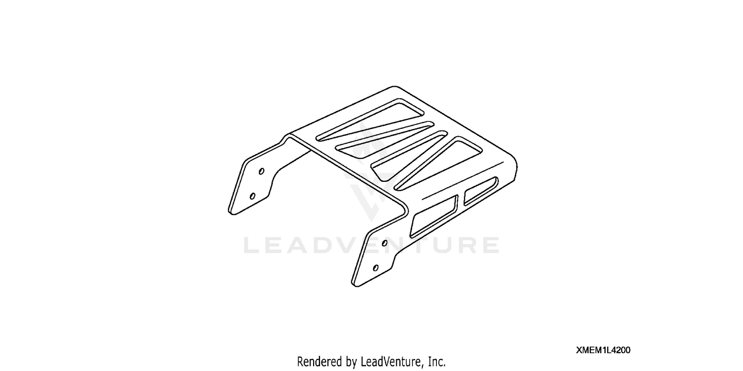 DELUXE CHROME REAR CARRIER