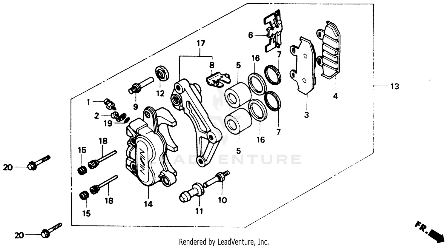 FR. BRAKE CALIPER 90