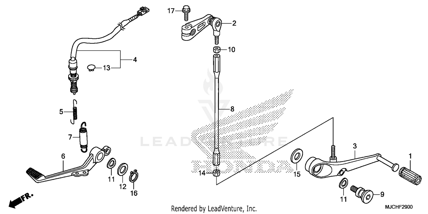 BRAKE PEDAL@CHANGE PEDAL