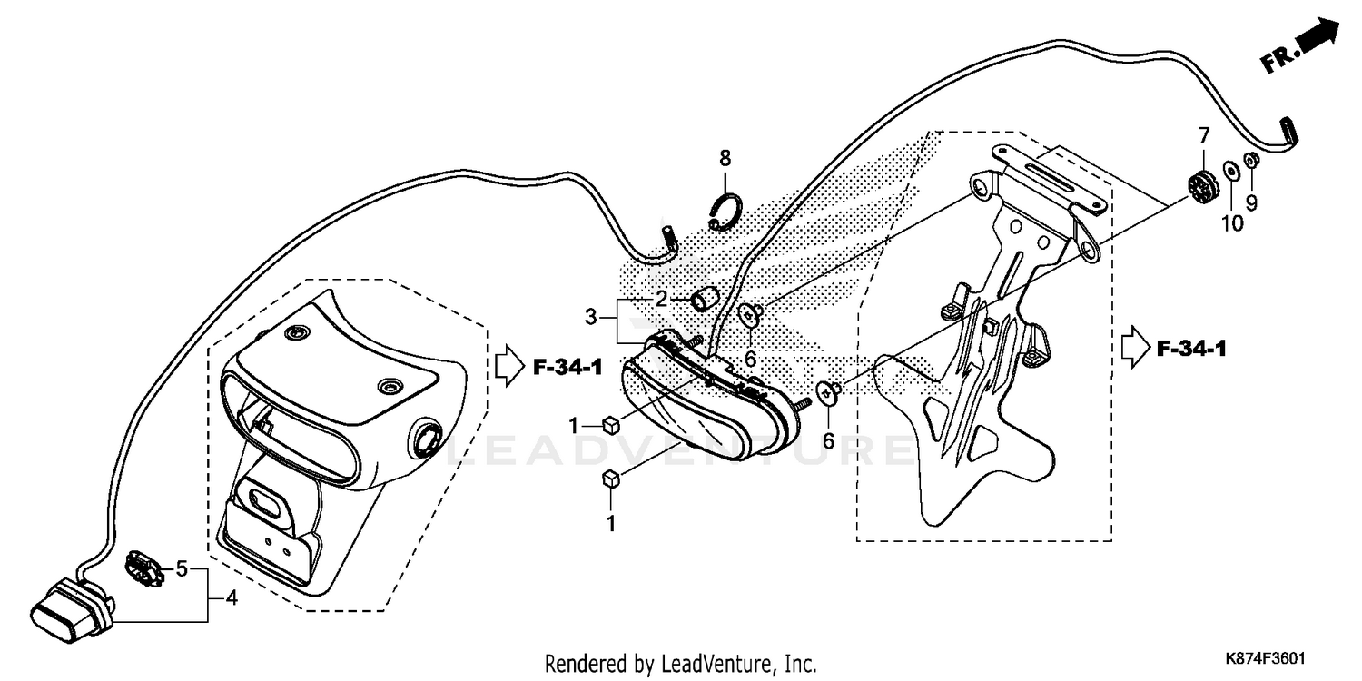 TAILLIGHT@LICENSE LIGHT  (CMX300/CMX300A'20)