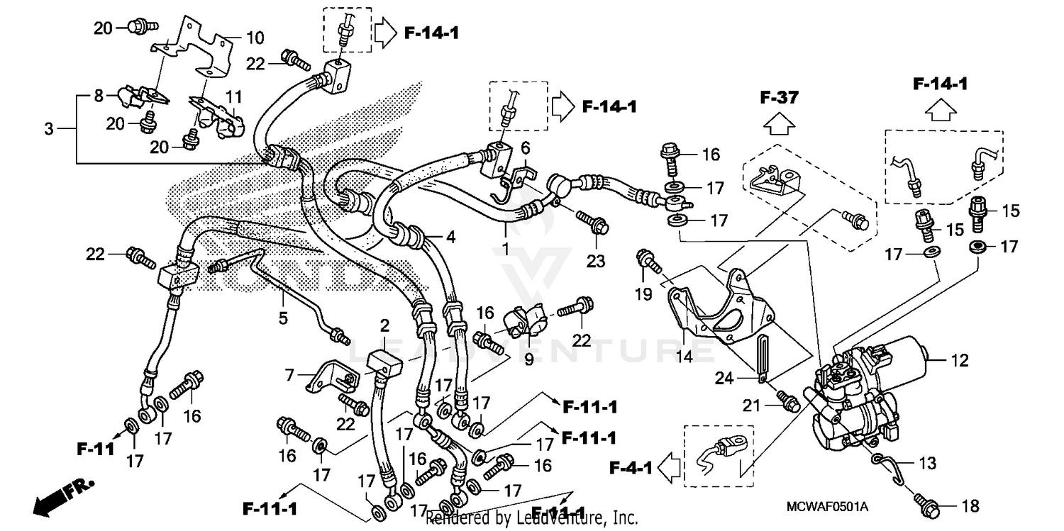 FRONT BRAKE HOSE (ABS)