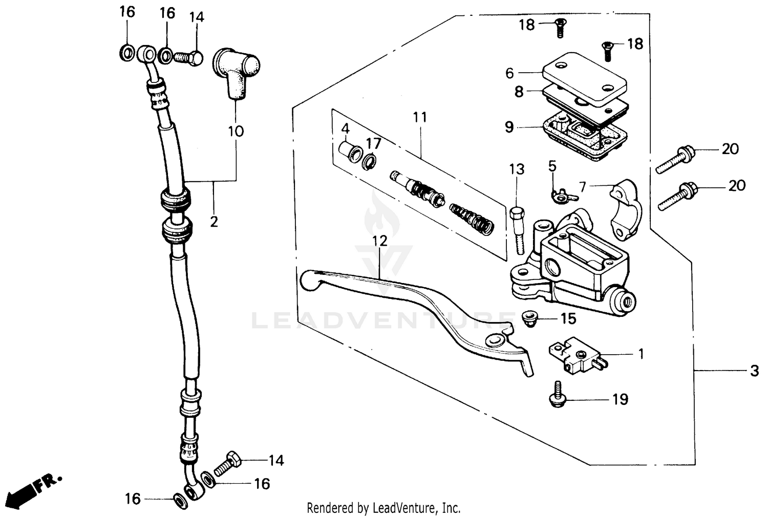 FRONT BRAKE MASTER CYLINDER