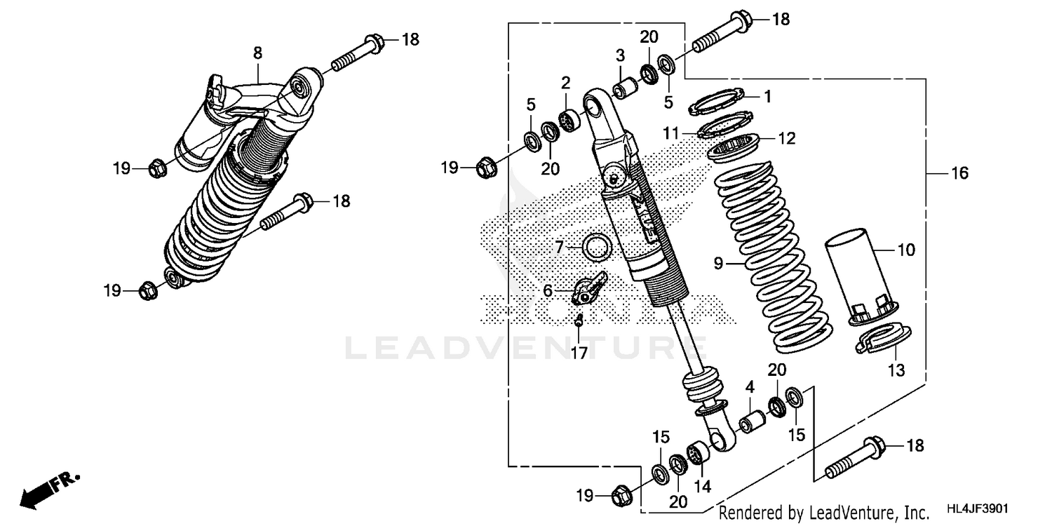 REAR SHOCK ABSORBER (2)