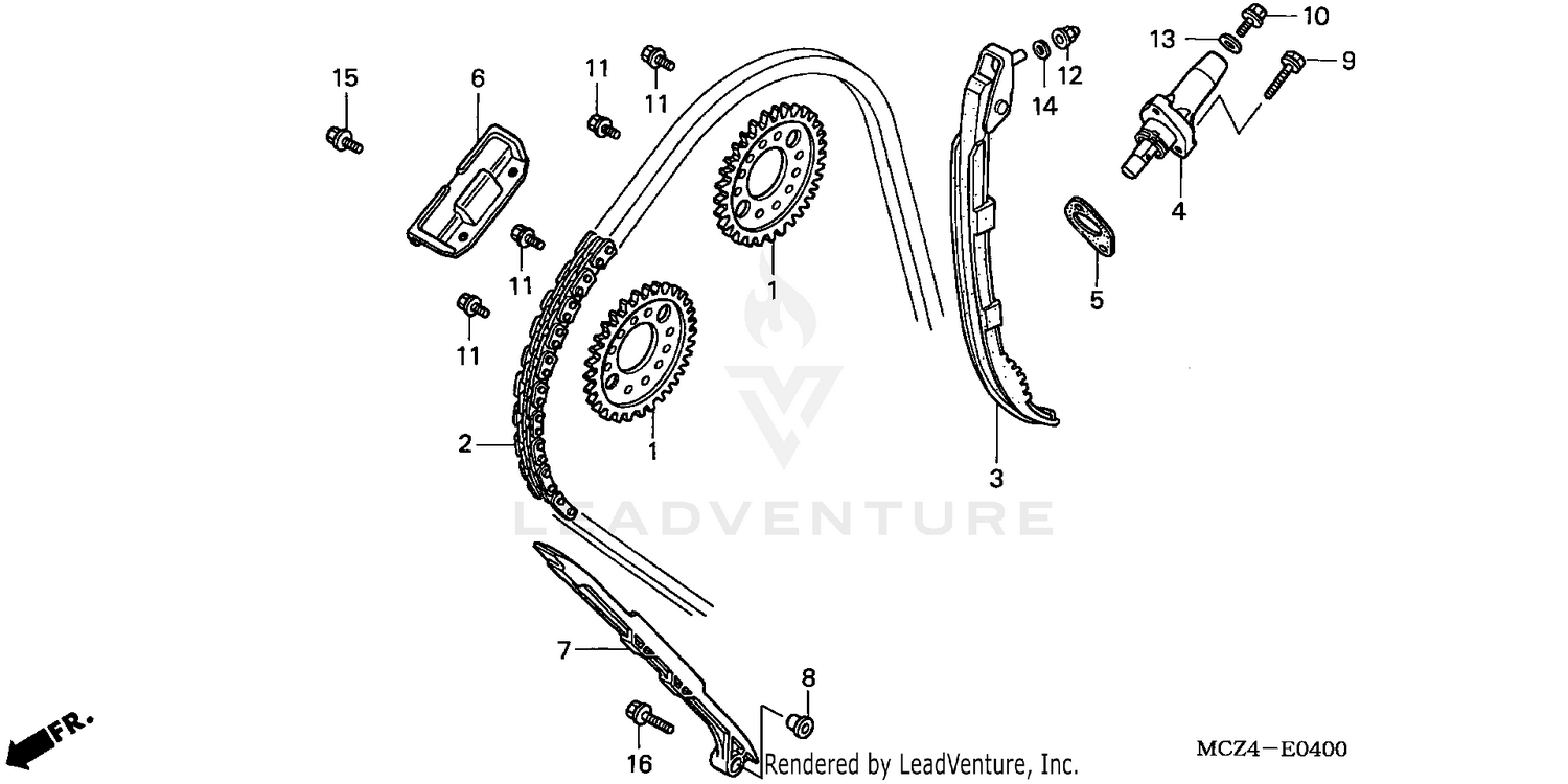 CAM CHAIN + TENSIONER