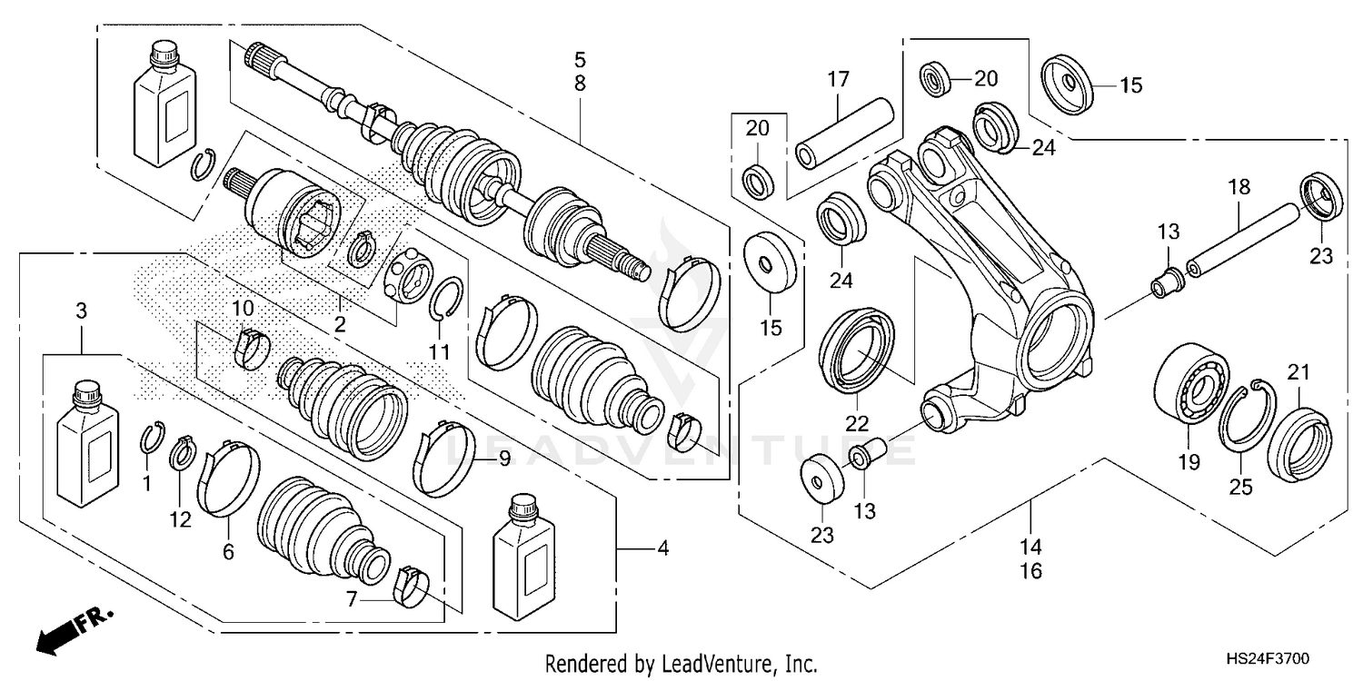 REAR KNUCKLE@REAR        DRIVESHAFT