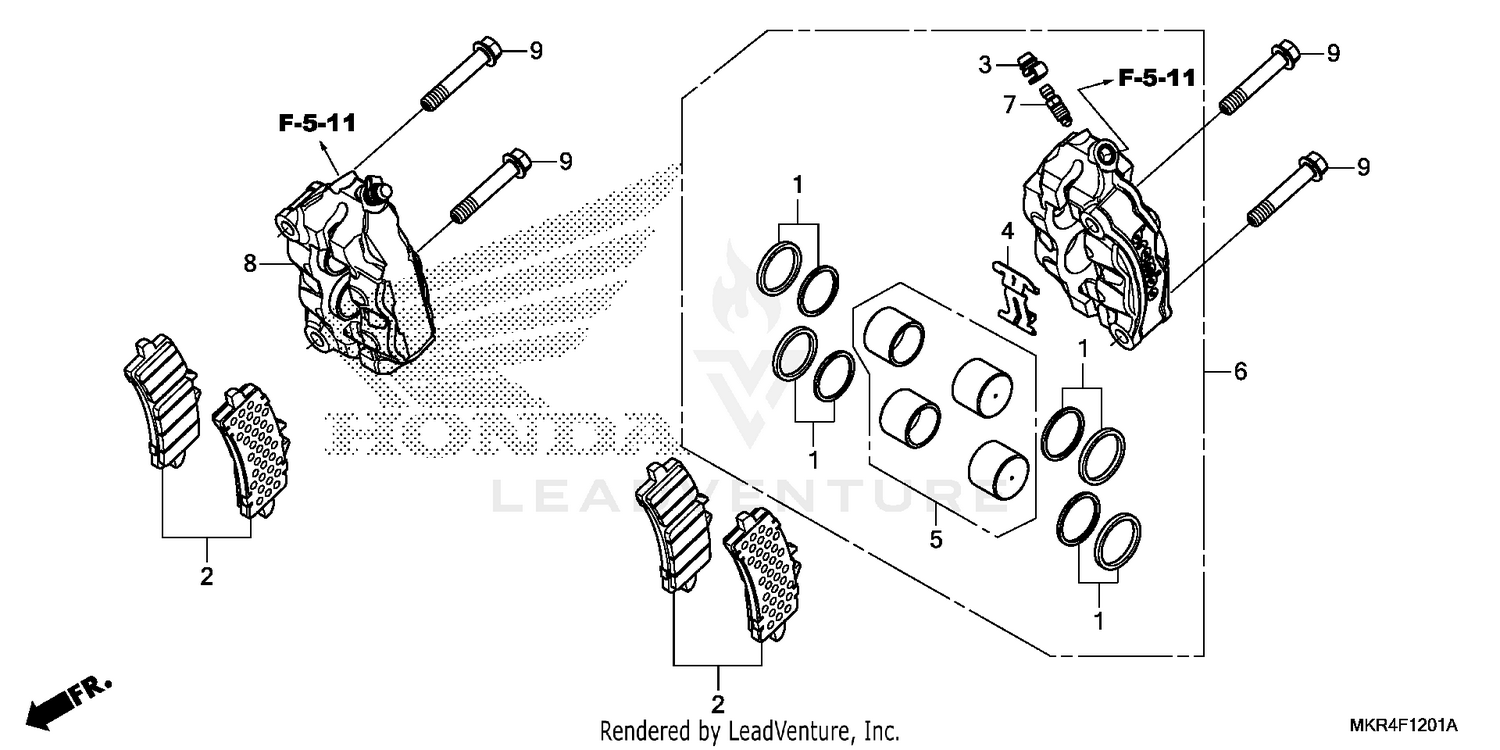 FRONT BRAKE CALIPER (2)