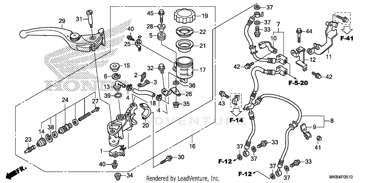 FRONT BRAKE MASTER       CYLINDER (2)