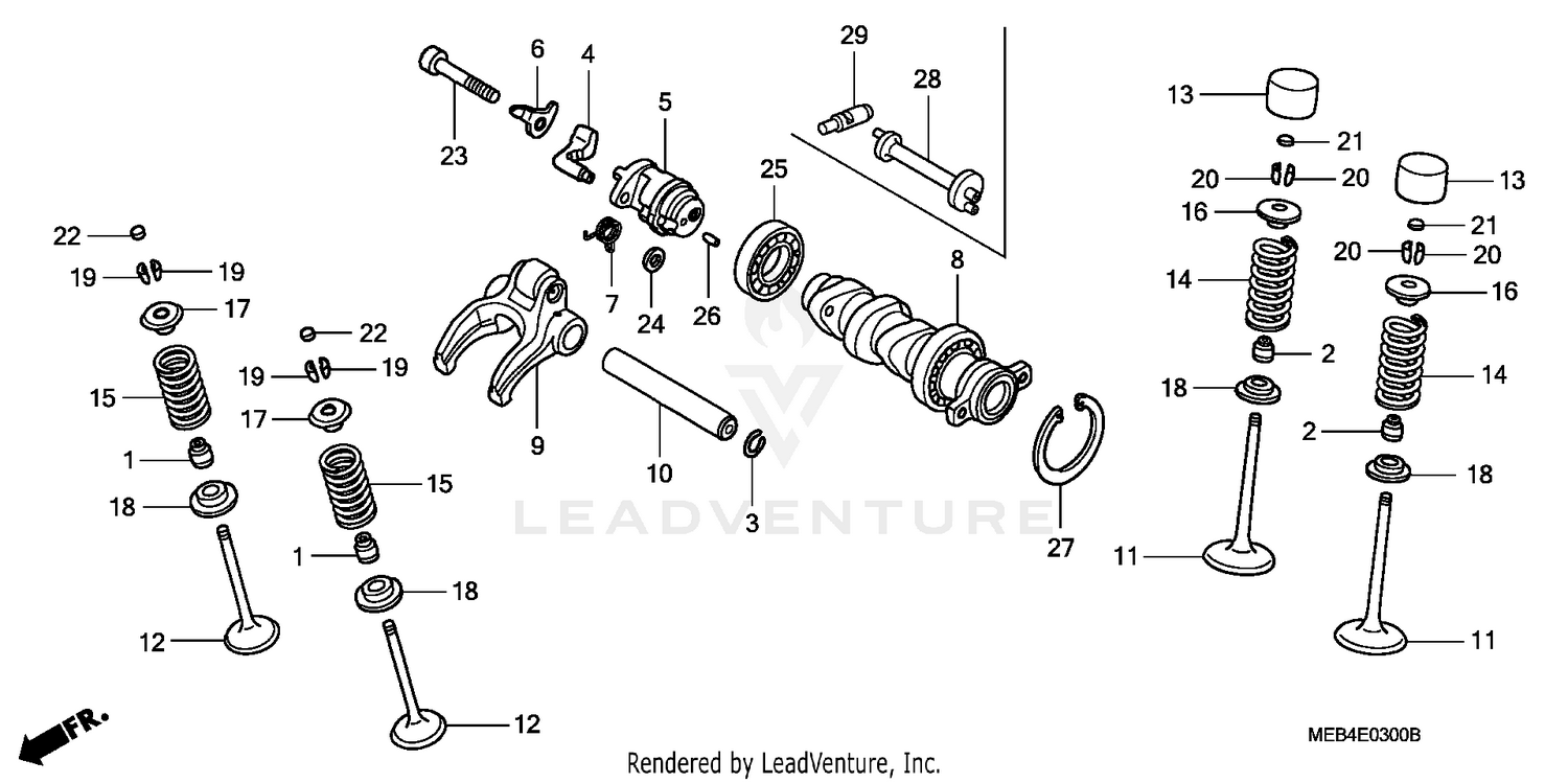CAMSHAFT + VALVE