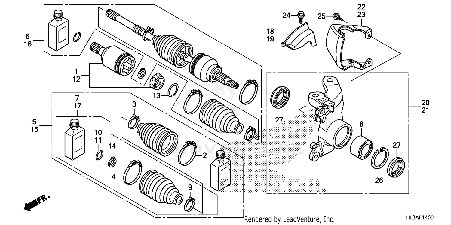 FRONT KNUCKLE@DRIVESHAFT