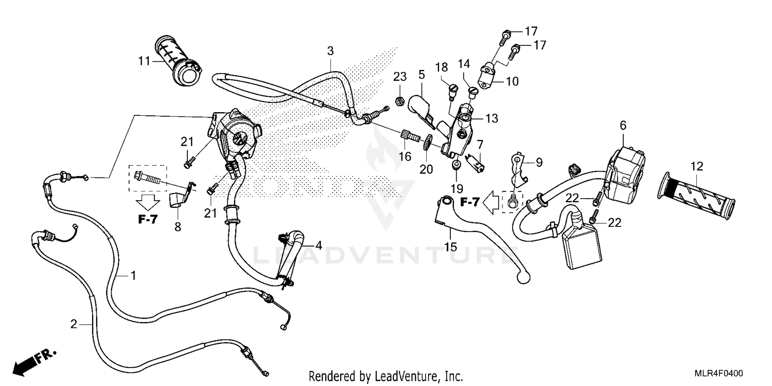 HANDLE LEVER@SWITCH@CABLE
