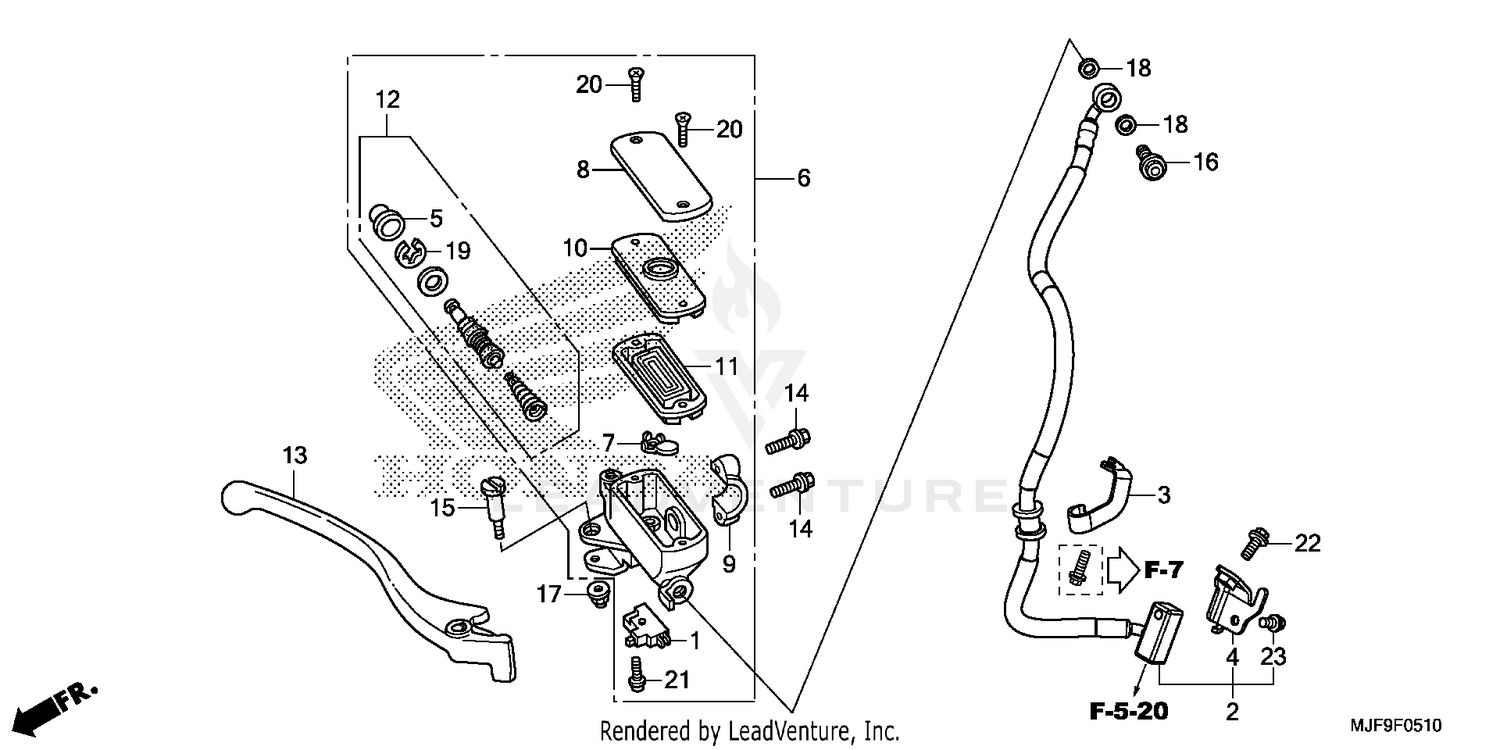 FRONT BRAKE MASTER       CYLINDER (2)