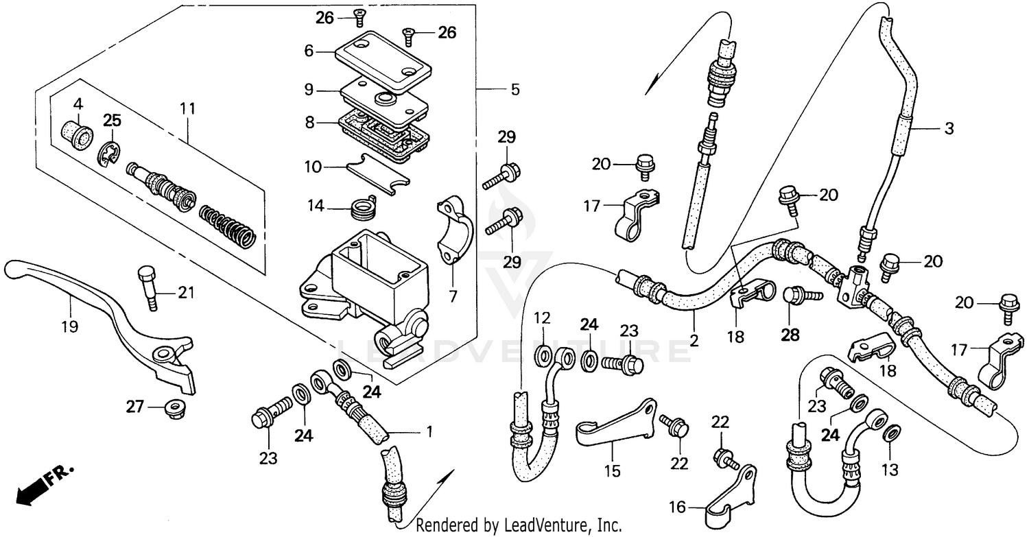 FRONT BRAKE MASTER CYLINDER