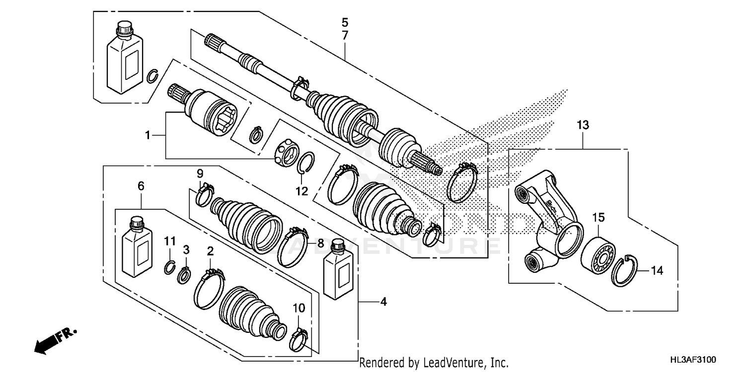 REAR KNUCKLE@REAR        DRIVESHAFT