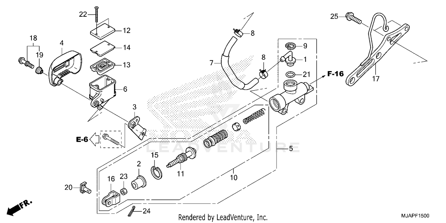 REAR BRAKE MASTER        CYLINDER
