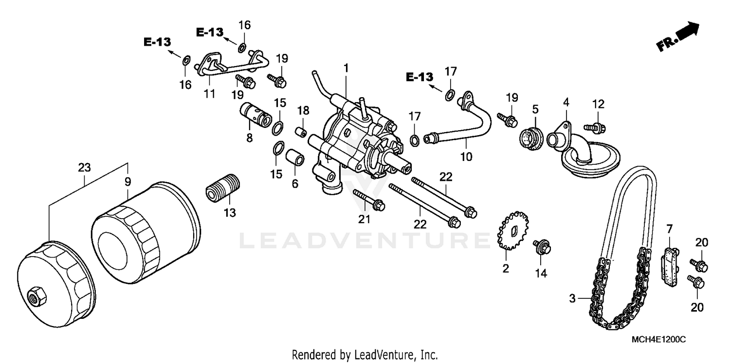 OIL FILTER + OIL PUMP