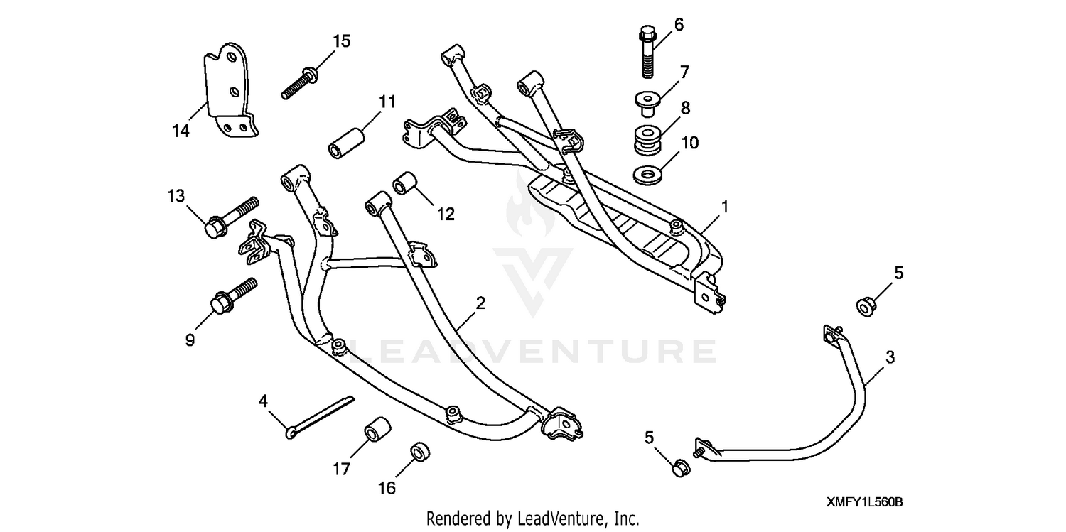 SADDLEBAG MOUNTING       BRACKETS (VT1300CT)