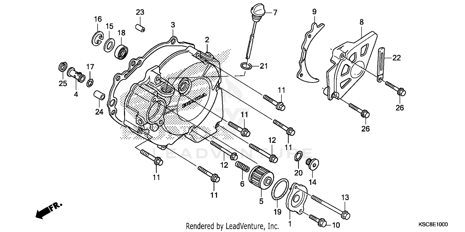 LEFT CRANKCASE COVER