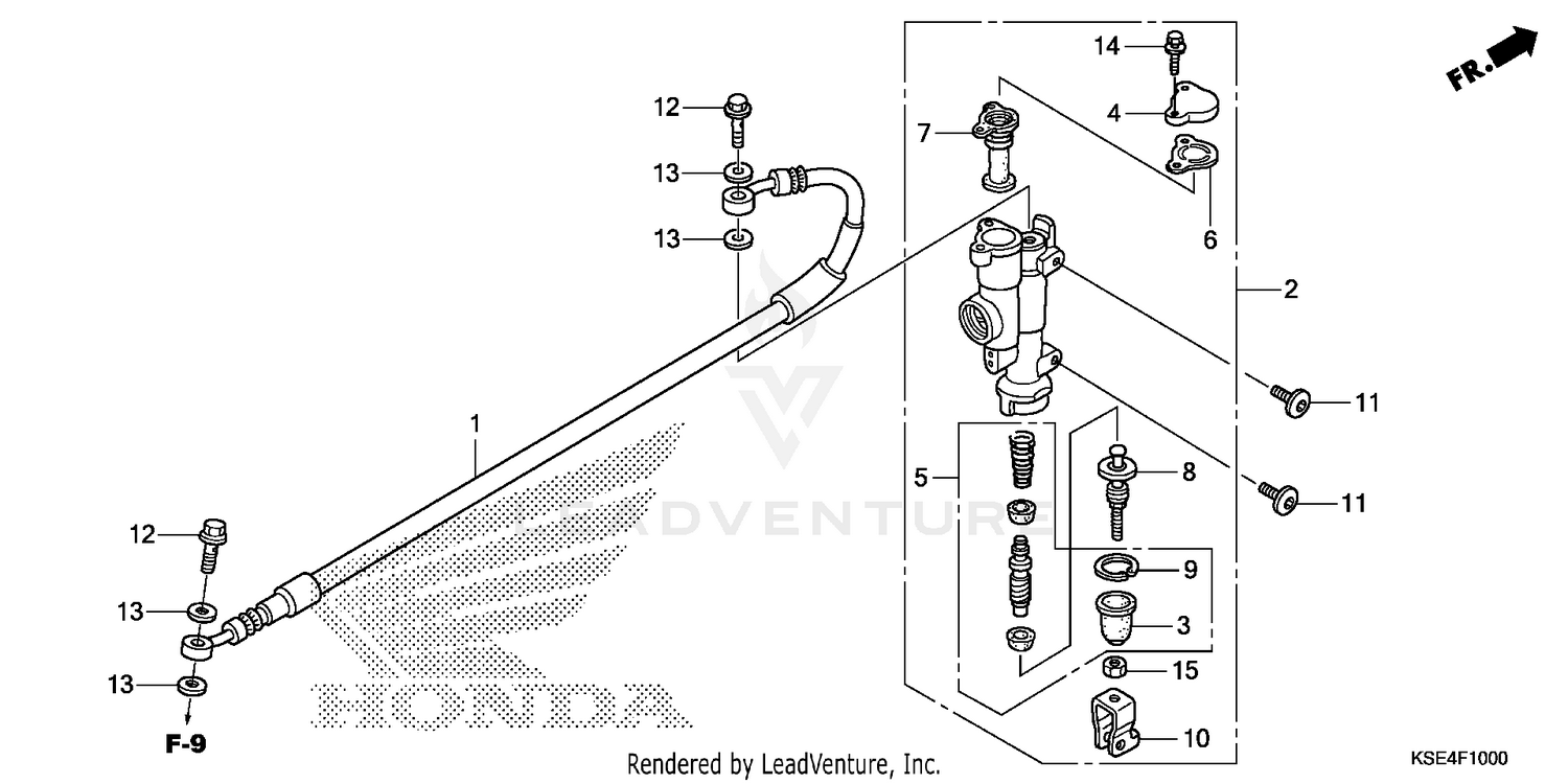 REAR BRAKE MASTER CYLINDER