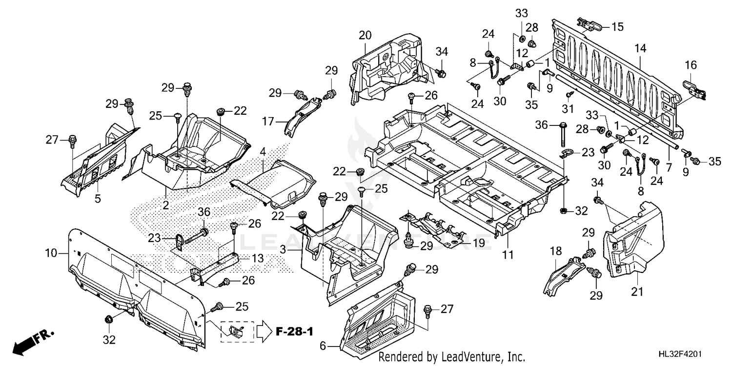 BED PLATE@REAR GATE (2)