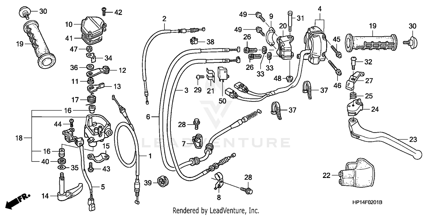 HANDLE LEVERS + SWITCHES + CABLES ('06-)