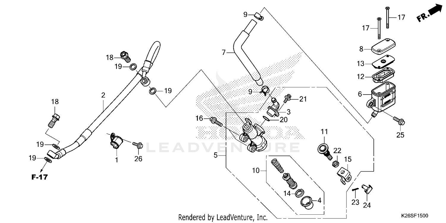 REAR BRAKE MASTER        CYLINDER