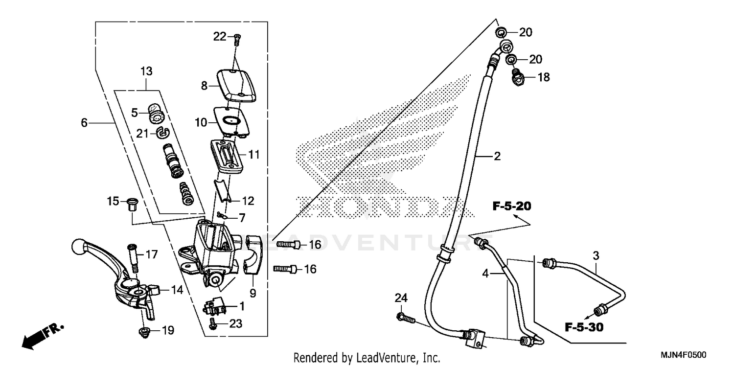 FRONT BRAKE MASTER CYLINDER