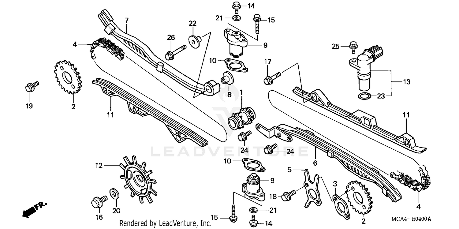 CAM CHAIN + TENSIONER