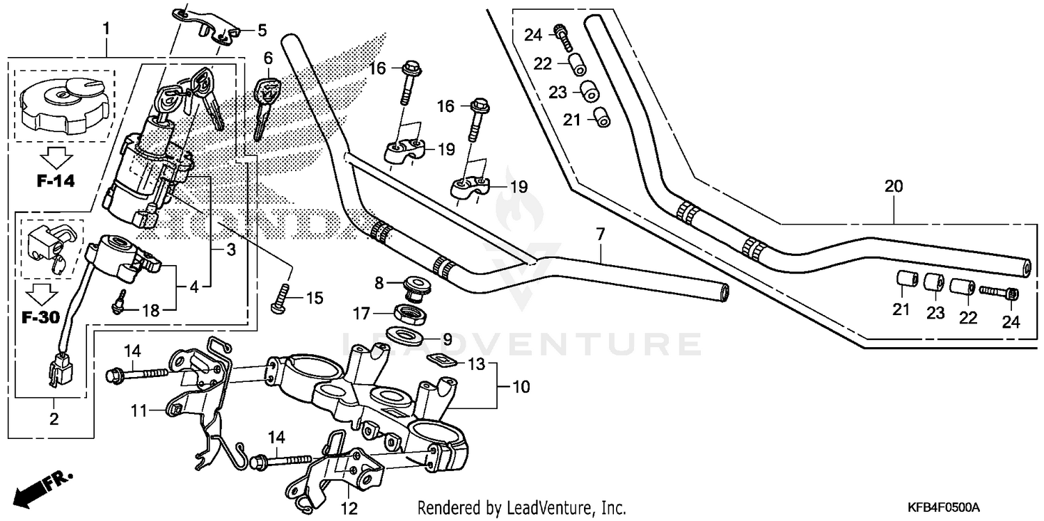HANDLEBAR + TOP BRIDGE