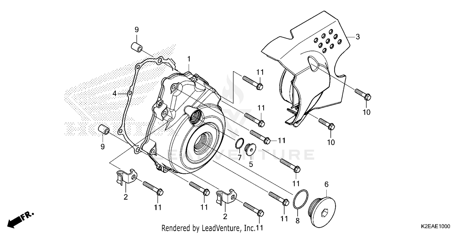 LEFT CRANKCASE COVER