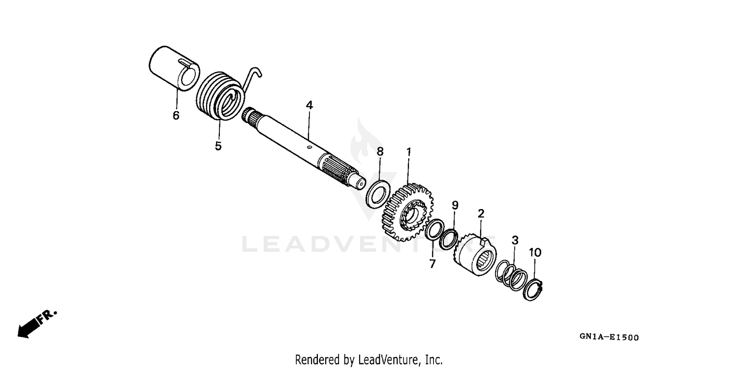 KICK STARTER SPINDLE